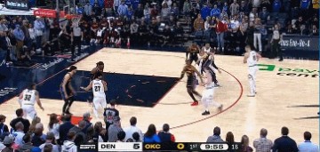 png电子率先发力！约基奇内外开花连得5分 带队开局10-0领先雷霆